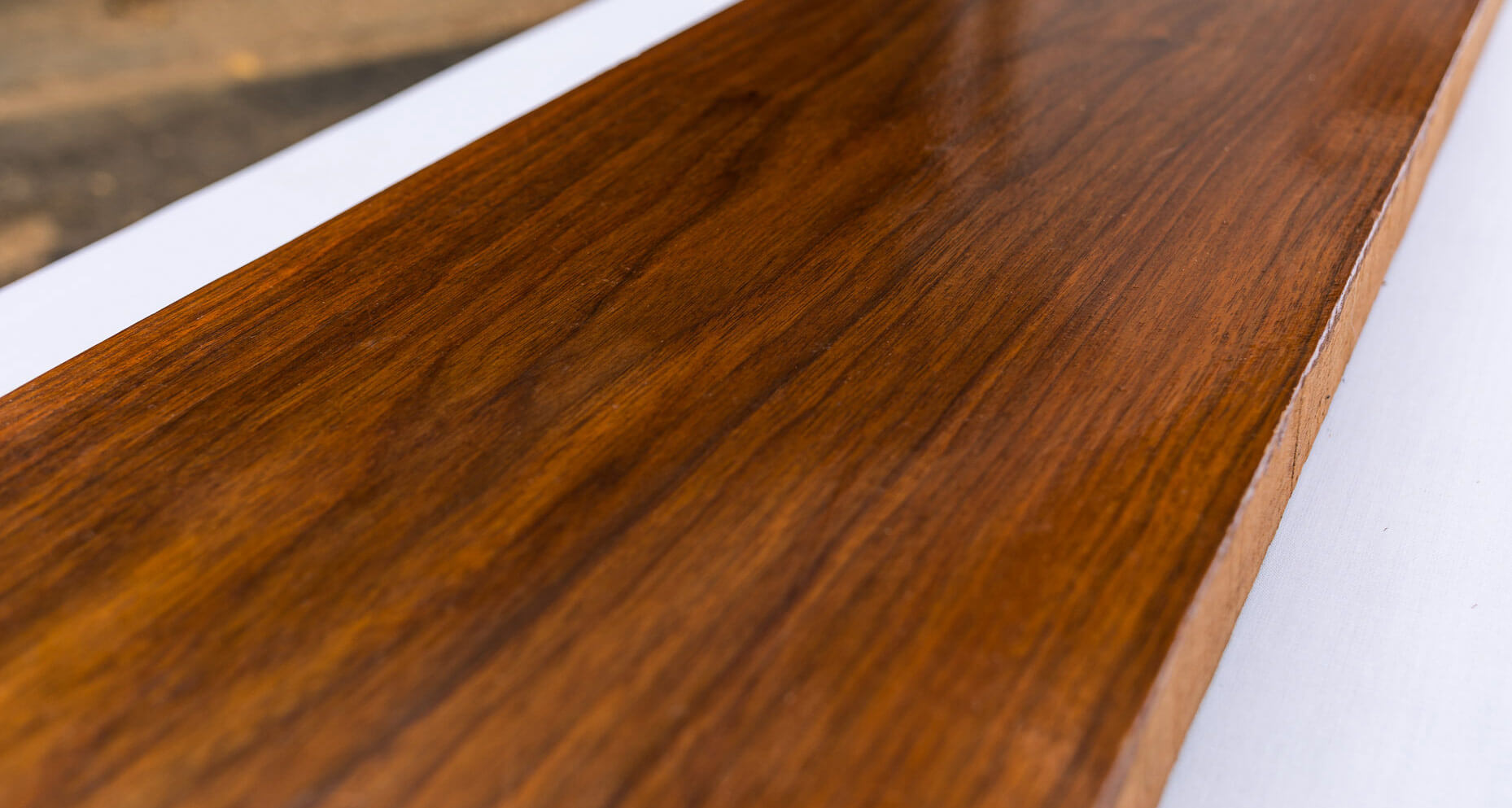 Finished walnut slab